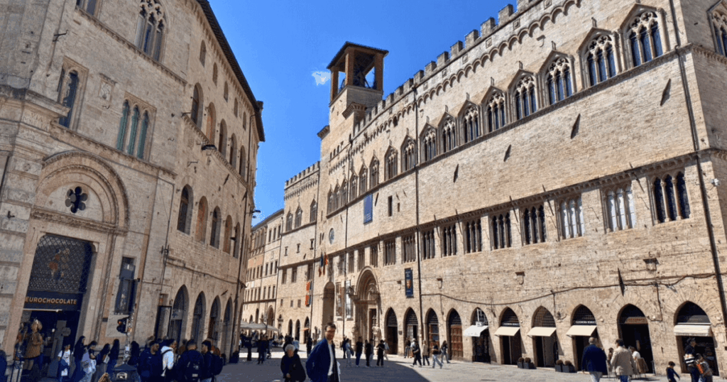 イタリアの田舎町・ペルジアの街